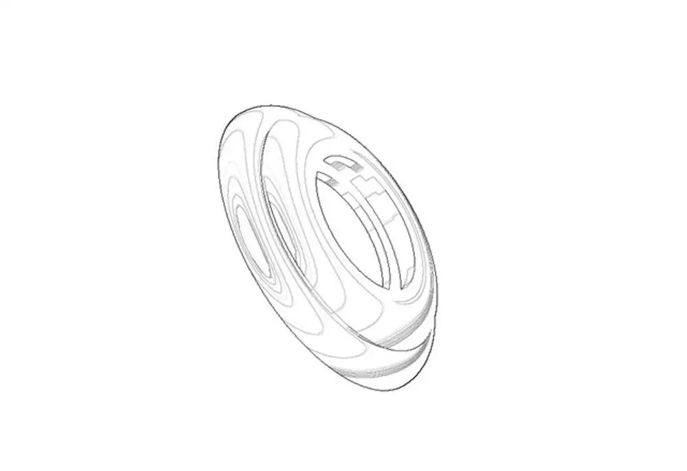 DORNBRACHT Rosette ERSATZTEILE 092735004 D. 55 x D. 26,3 x 10 mm Platin, 092735004-08 Galeriebild 1